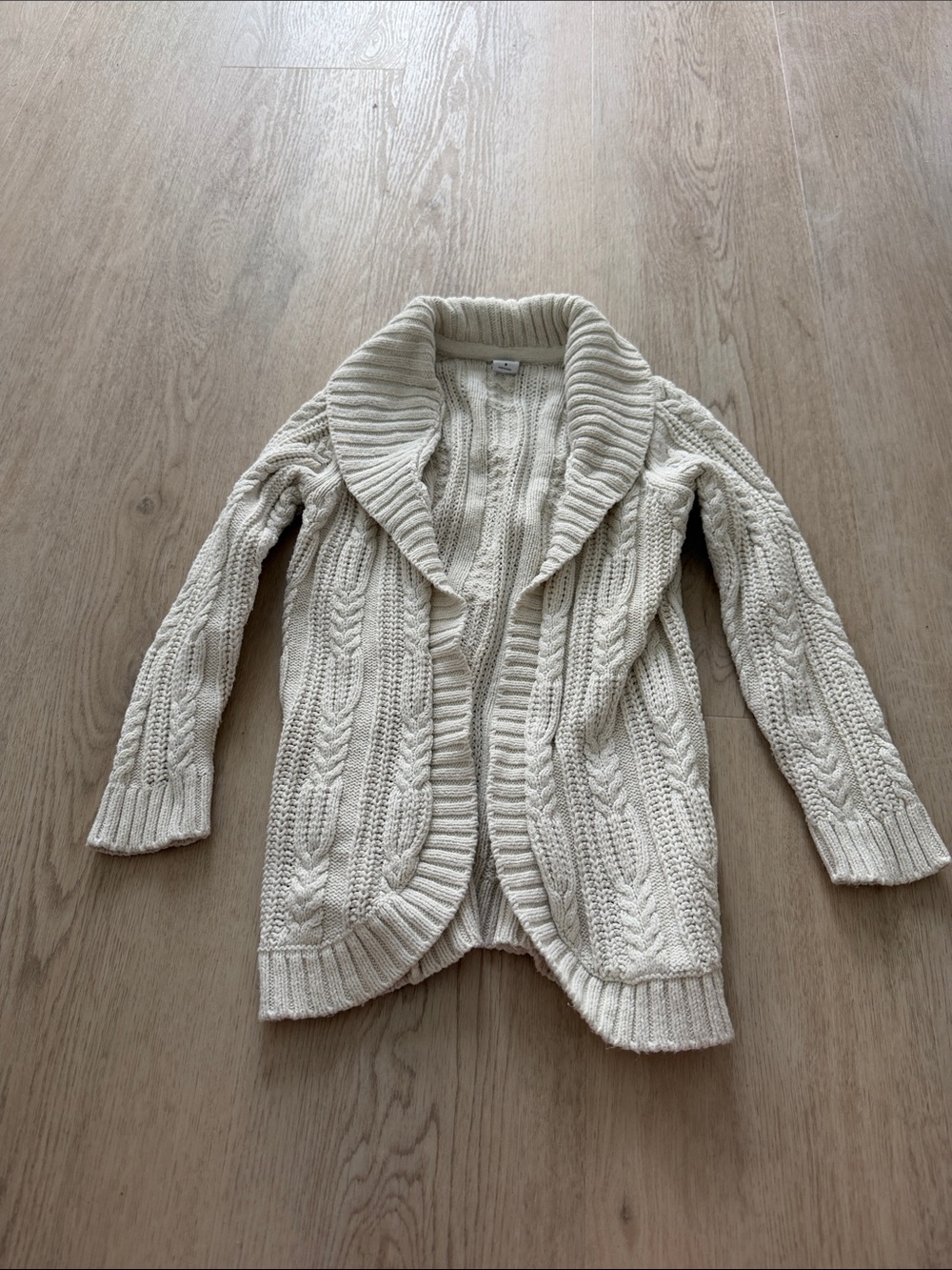 Janie and Jack Ivory White  Cream Cable  Knit Cardigan Sweater 3 girls